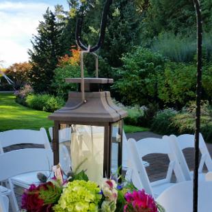 CF0795-Rustic Lantern Aisle Arrangement