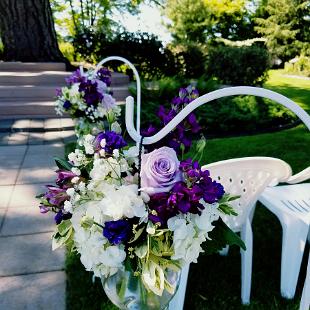 CF0892-Lavender and Regency Purple Wedding Aisle Arrangement.jpg