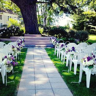 CF0894-Purple, Lavender and White Wedding Aisle