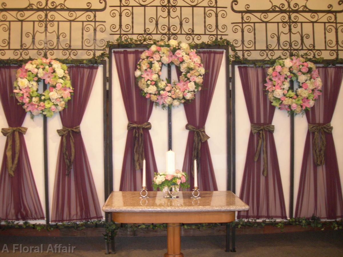 CF0263-Wedding Ceremony Wreaths