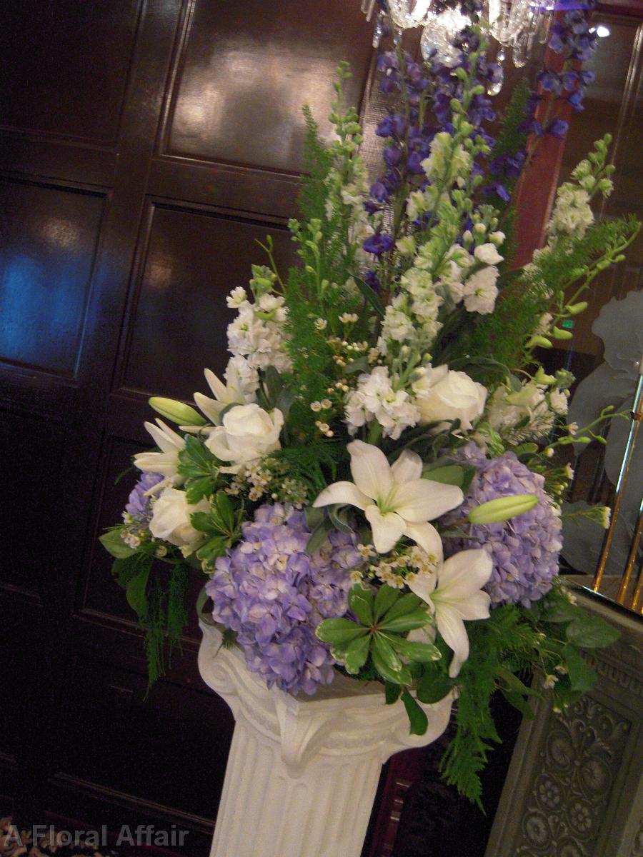 CF0384-Blue and White Wedding Arrangement