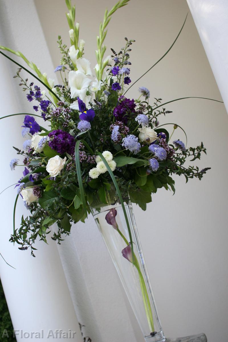 CF0459-Purple and White Summer Wedding Flowers