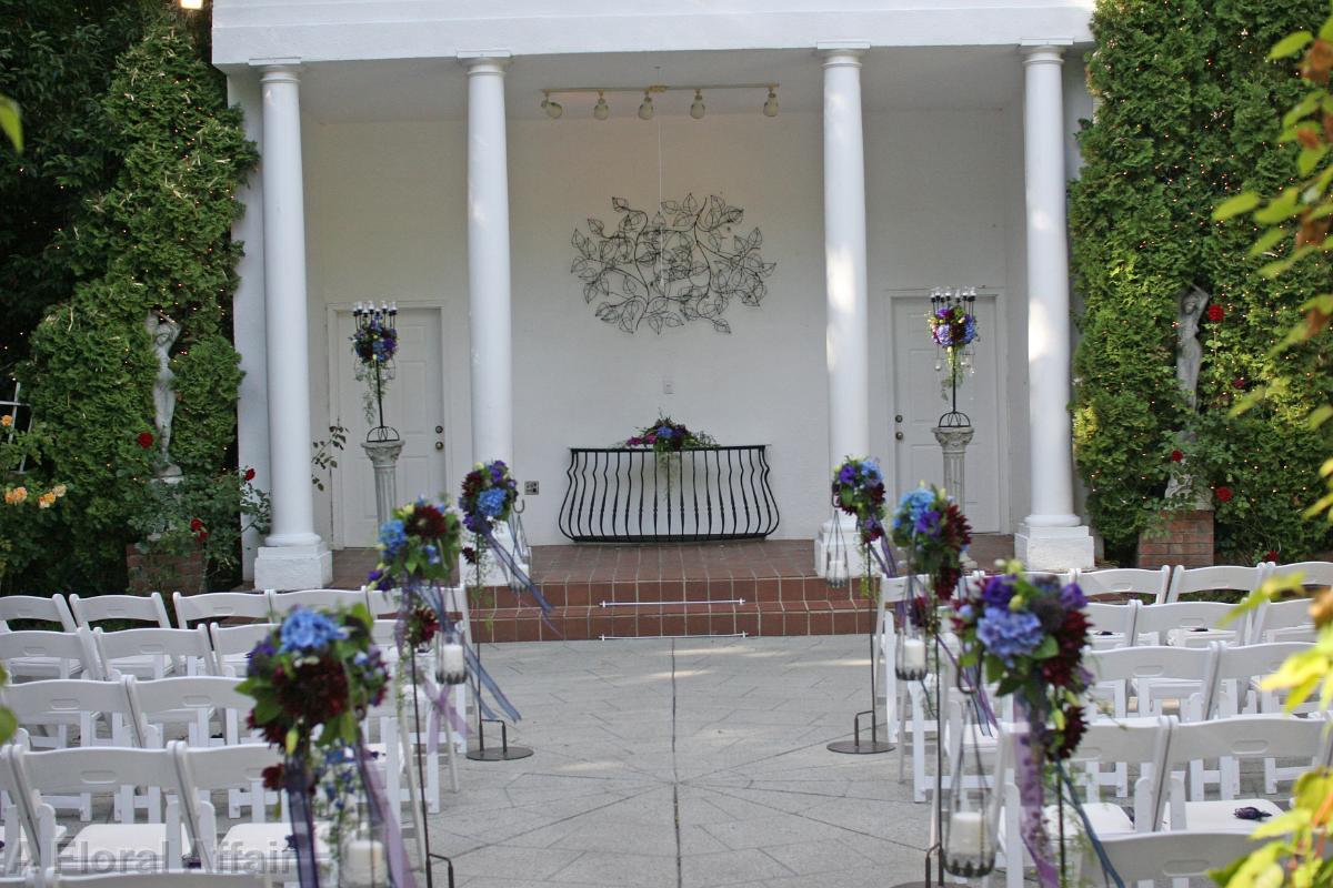 CF0467-Gray Gables Estates Garden Wedding Aisle and Ceremony Flowers