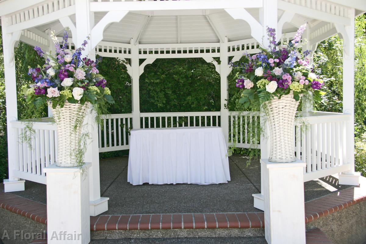 CF0630-Antique Garden Wedding Flower Baskets