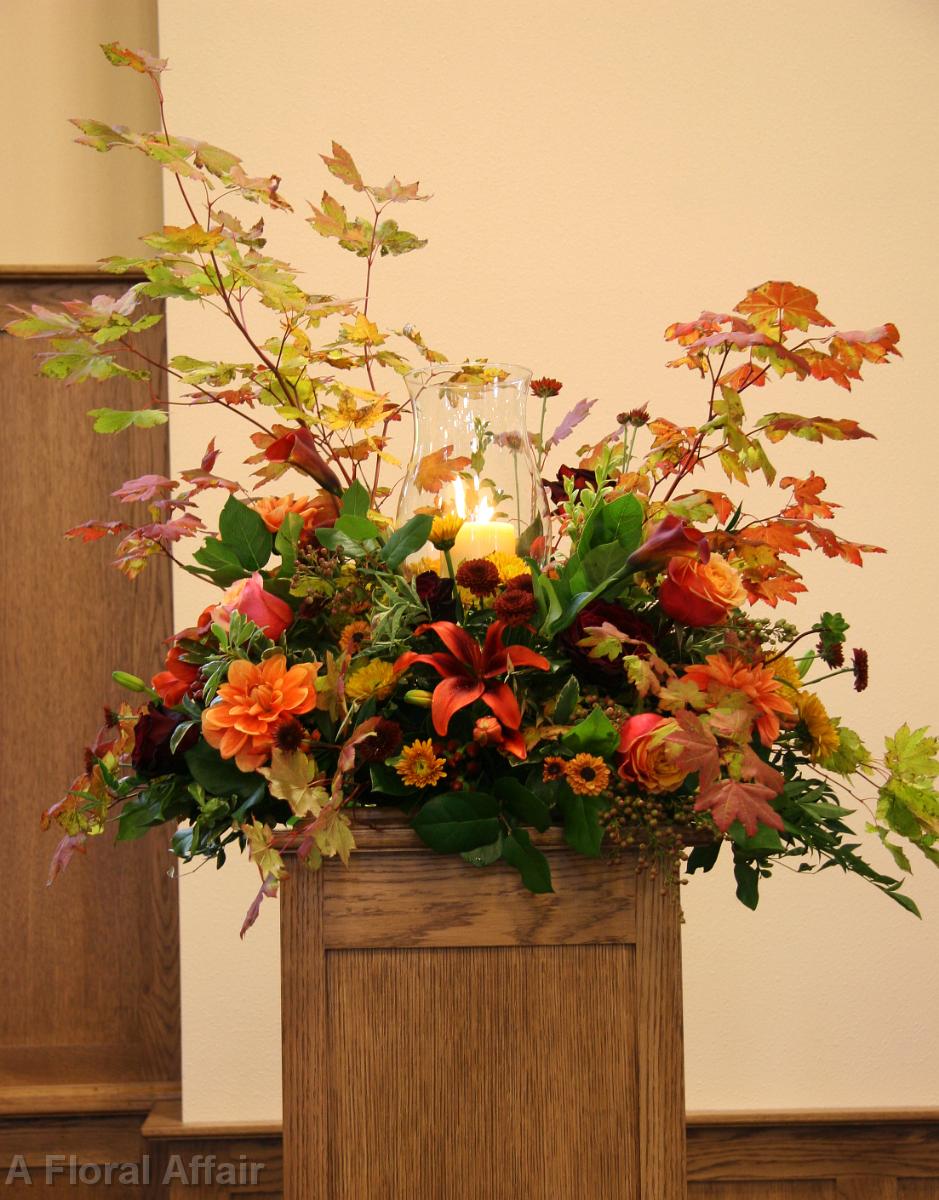 CF0650-Large Fall Wedding Arrangement