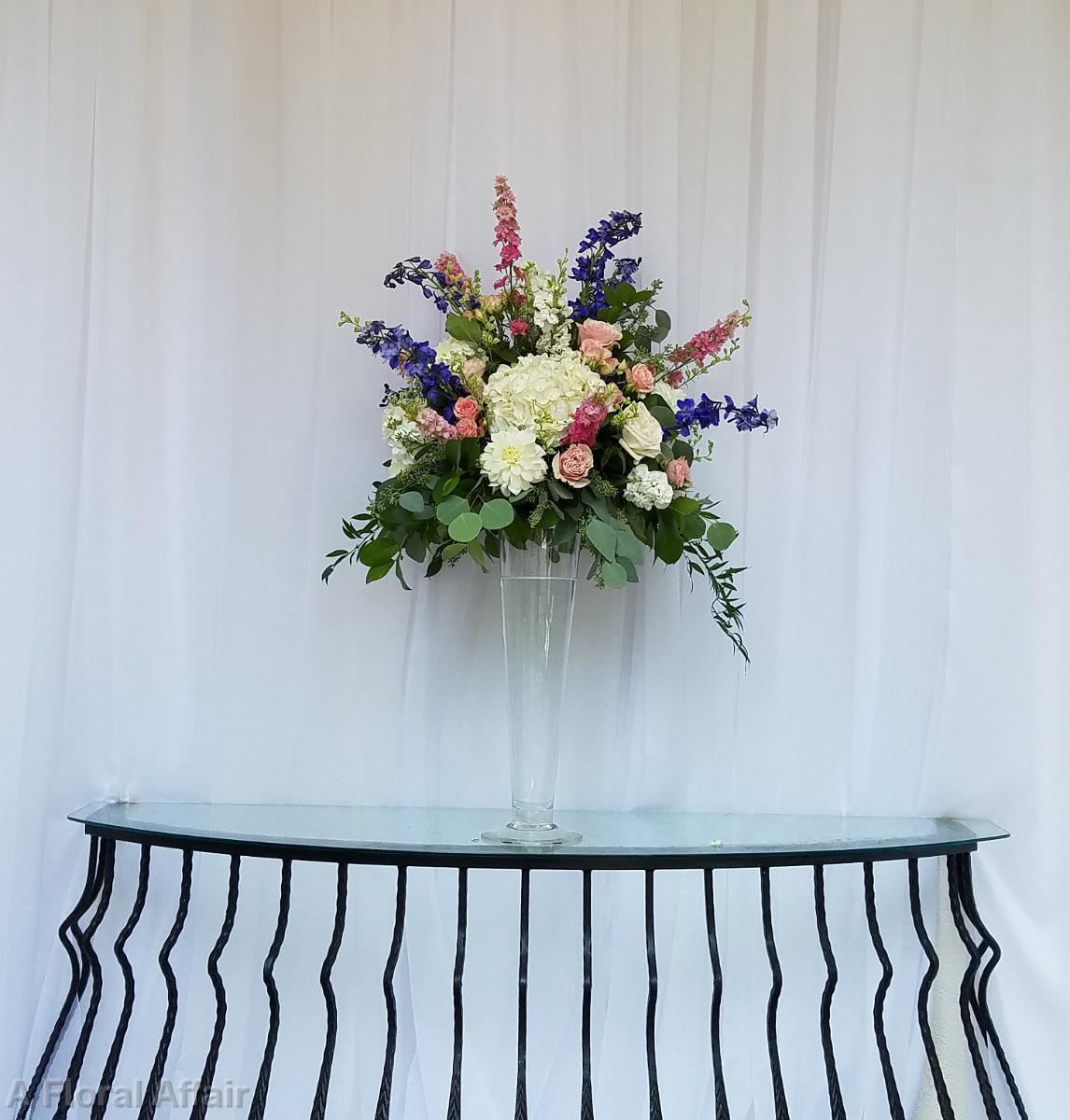 CF0913-Blue and Pink Wedding Ceremony Arrangement4