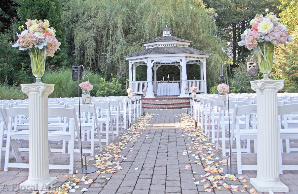 CF8090-Chiffon Draped Wedding Gazebo