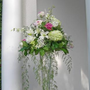 CF0283-Pink and White Garden Wedding Flowers
