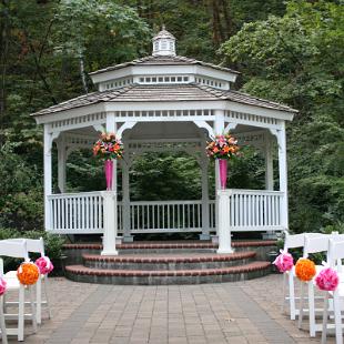 CF0465-Bright Pink and Orange Wedding Ceremony Decorations