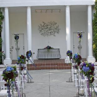 CF0467-Gray Gables Estates Garden Wedding Aisle and Ceremony Flowers