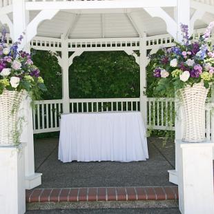 CF0630-Antique Garden Wedding Flower Baskets