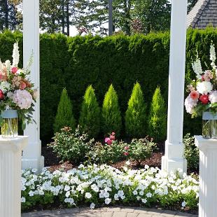 CF0774-Petal Pink and Coral Wedding Vase Arrangement