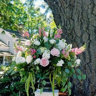 CF0900-Large Blush and White Wedding Bouquet's