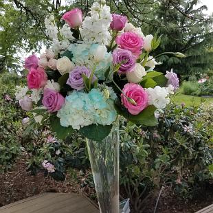 CF09256-Mint Green, Pink and Lavender Ceremony Arrangements