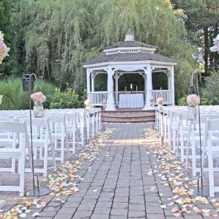 CF8090-Chiffon Draped Wedding Gazebo