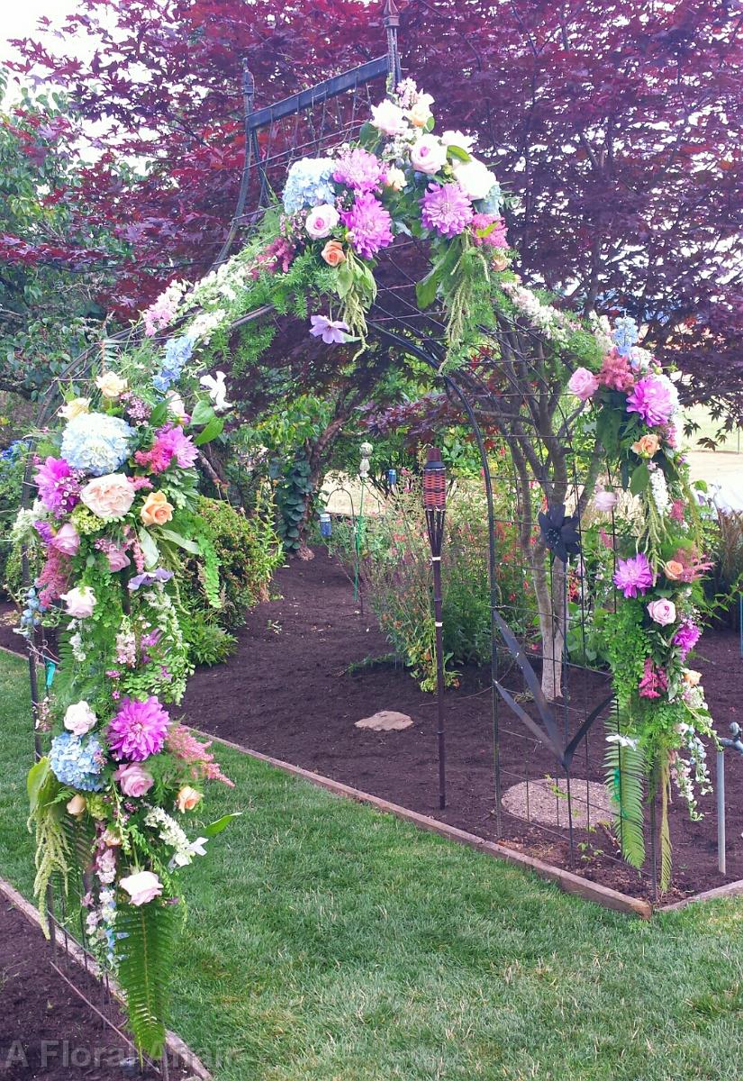 CF0681-Garden Gazebo Flowers