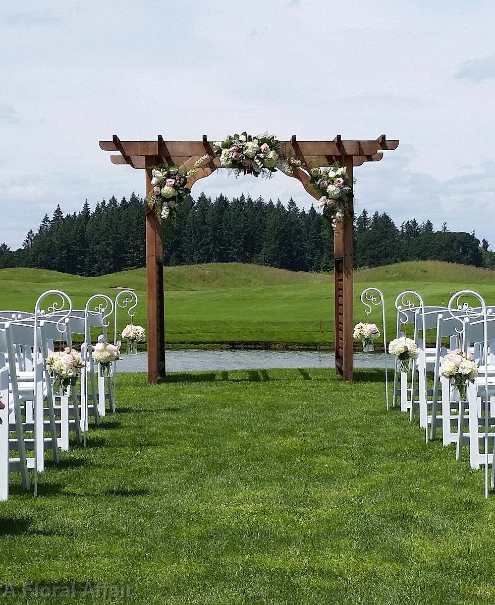 CF0825-Blush and Ivory Flowers on Wedding Arch