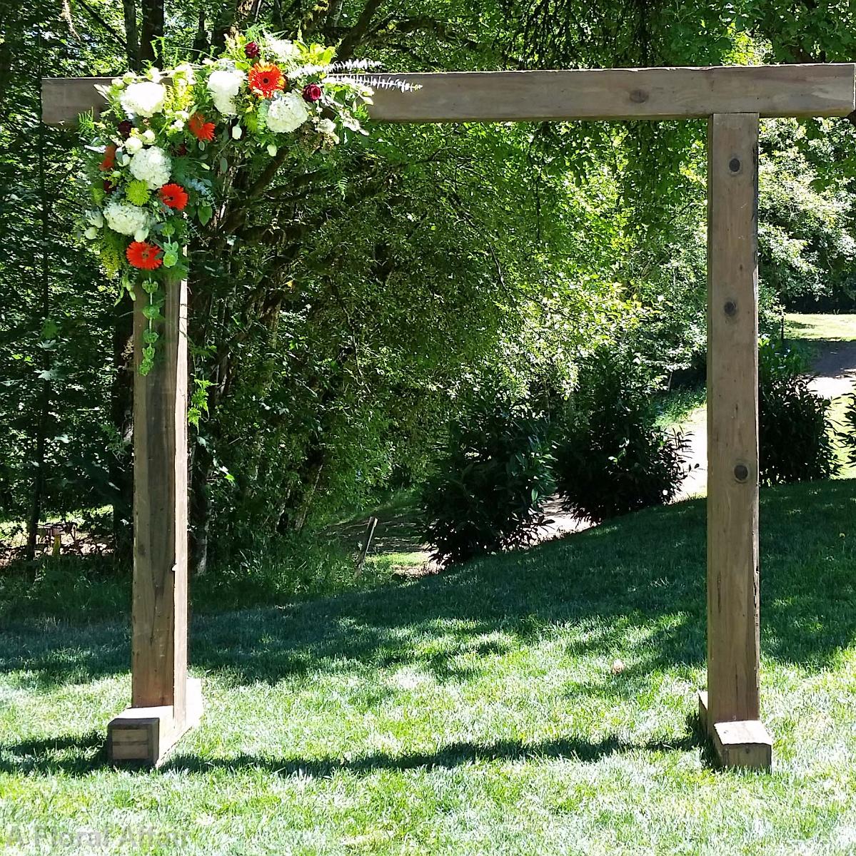 CF0835-A Symmetrical Arbor Wedding Flowers