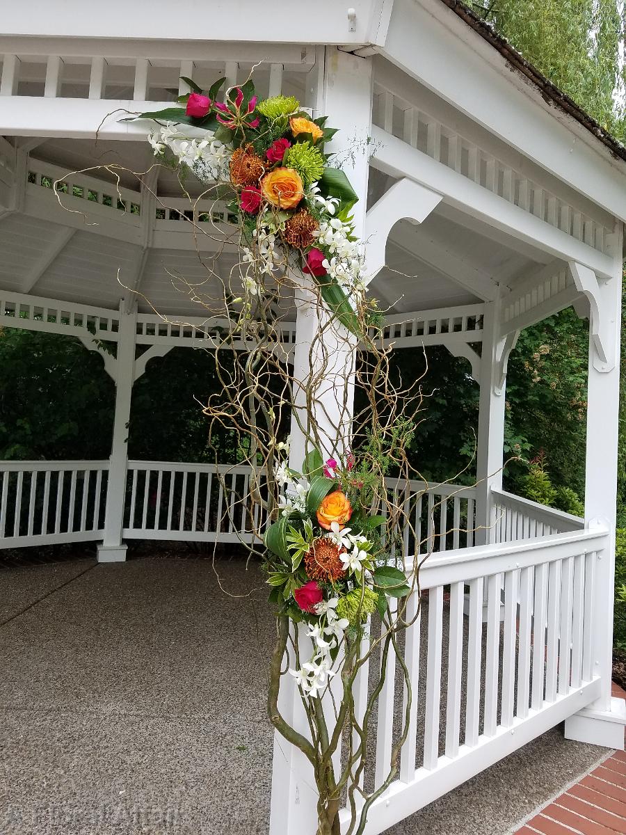 CF0895-Tropical Wedding Gazebo Decor