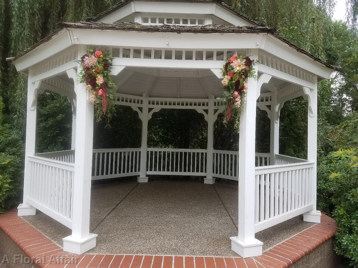 CF0925-Blush and Merlot Gazebo Flowers