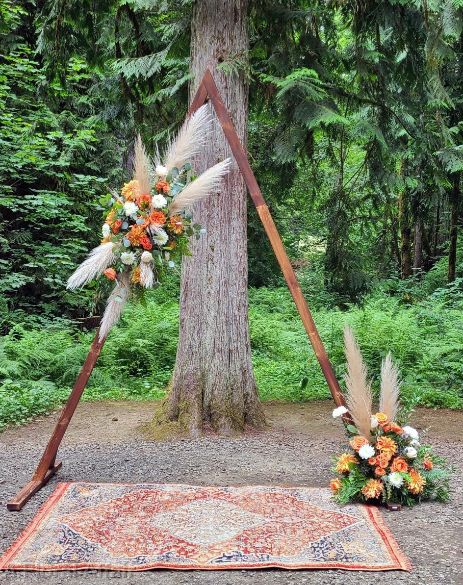 CF9366- Boho Triangle Wedding Arbor with Pampas Grass edited-1