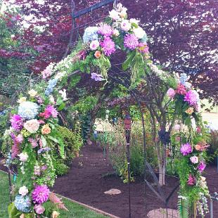 CF0681-Garden Gazebo Flowers