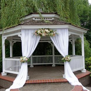 CF0740-Blush and White Gazebo Wedding Decorations