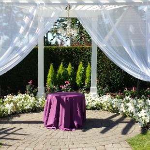 CF0785-Elegant Purple and White Wedding Ceremony Decoration