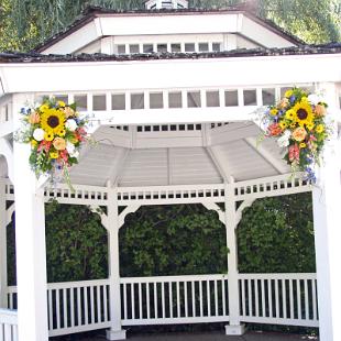 CF0807-Abigail's Garden Gazebo with Flowers