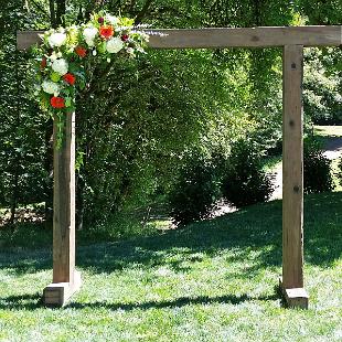 CF0835-A Symmetrical Arbor Wedding Flowers