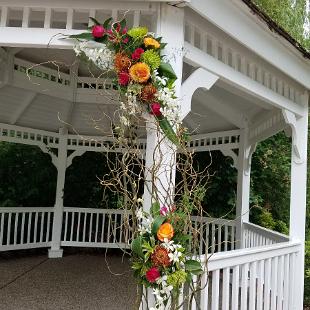 CF0895-Tropical Wedding Gazebo Decor