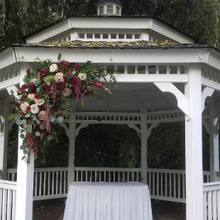 CF09281-Floral Spray on the Abernethy's Abigail's Garden Gazebo