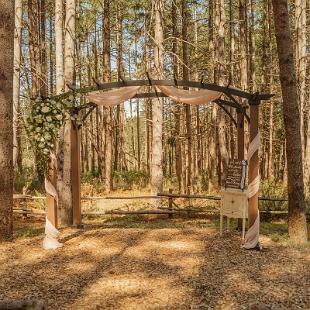 CF9363- Large Wedding Arbor Flowers at Red Barn Villa