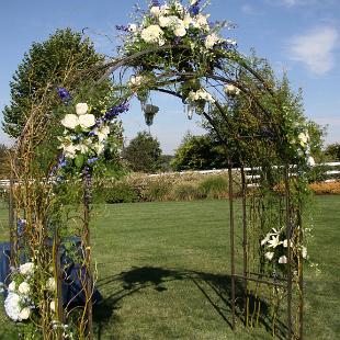 GA0565-Floral Decorated Metal Arch.