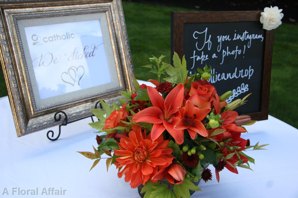 FT0689-Fall Guest Book Arrangement