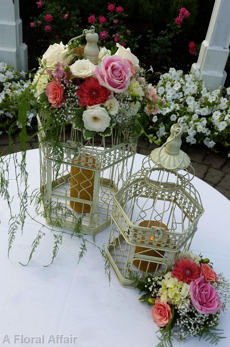 RF1225-Bird Cage Wedding Arrangement
