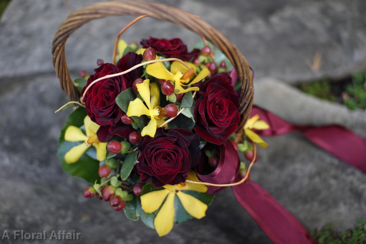 BG0070-Woodland Flower Girls Basket