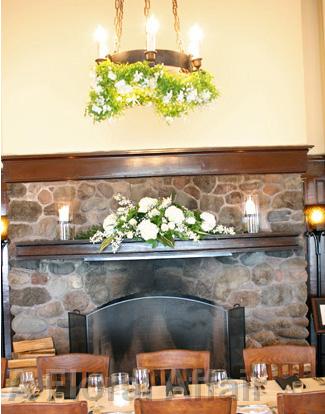 RF0304- Mantel and Candelabra Floral Arrangement and Garland