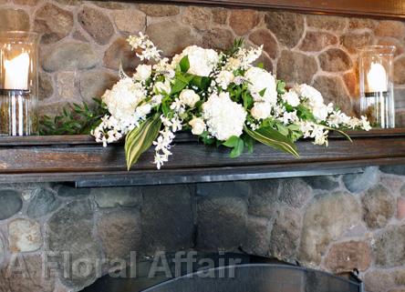 RF0305-Low  Mantel Arrangement