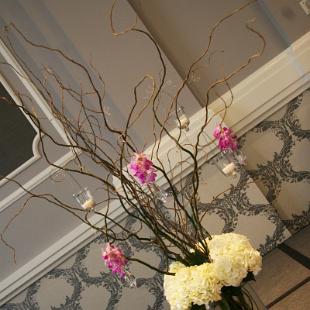 CF0616-Elegant Hanging Candle and Branch Wedding Floral Arrangement
