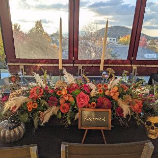 RF1522- Long Centerpiece with Candles and Pampas Grass edited-1