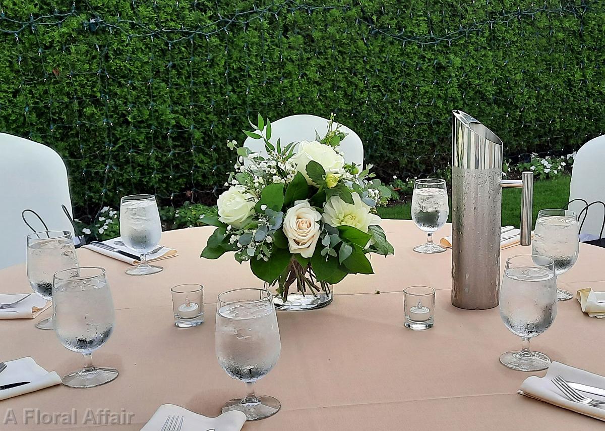 RF1549- White Wedding Centerpiece