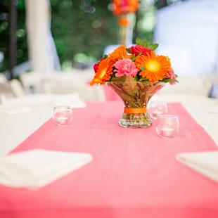 RF1278-Orange and Hot Pink Centerpiece