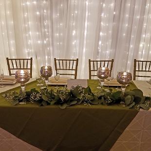 RF1349-Greenery and Baby's Breath Head Table Garland