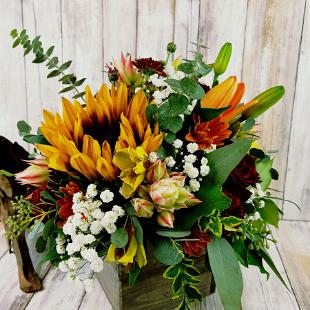 RF1425-Rustic Sunflower Centerpiece