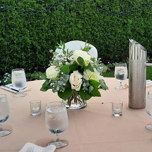 RF1549- White Wedding Centerpiece