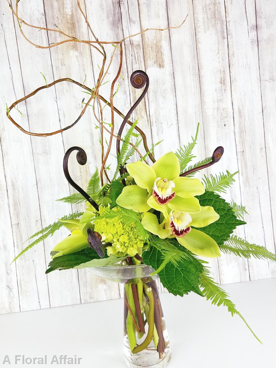 RF1402-Contemporary Green Arrangement