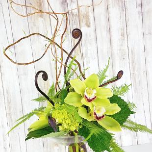 RF1402-Contemporary Green Arrangement