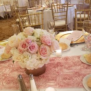 RF1435-Romantic Blush and White Centerpiece