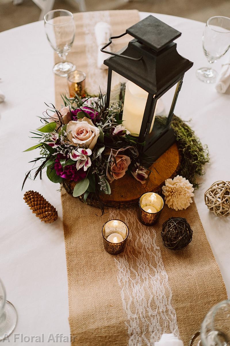 RF1483-Rustic Lantern Centerpiece